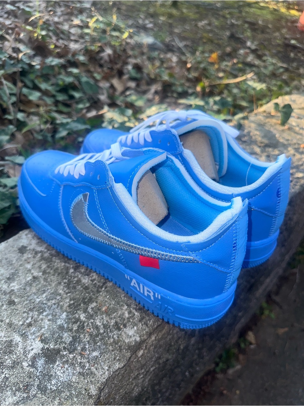 Men’s AF1 Off-White University Blue - Picture 6 of 9